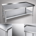 Thumbnail image #3 for John Boos Stallion 24 x 30 x 24 Inch Stainless Steel Equipment Stand with Adjustable Undershelf