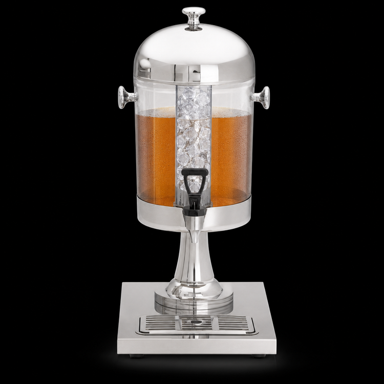 Product image #3 for Cash & Carry 2 Gallon Single Beverage Dispenser with Stainless Steel Center Core