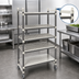 Thumbnail image #3 for Cambro Camshelving Elements XTRA High Density Top Rail 5-Tier Mobile Starter Unit, 42 x 24 x 80 Inches, Speckled Gray