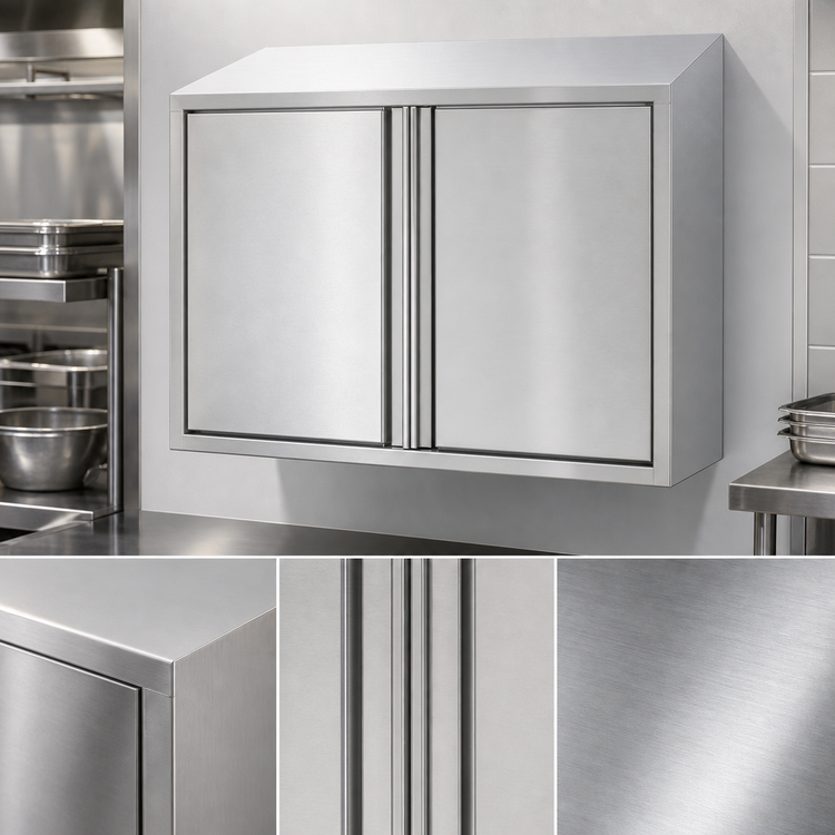 Product image #3 for Eagle Group WCH-48 48-Inch Wall-Mounted Stainless Steel Cabinet with Hinged Doors