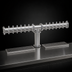 Thumbnail image #3 for 14-Faucet Countertop Air-Cooled Pipe Tee Draft Dispensing Tower, Stainless Steel