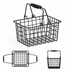 Thumbnail image #3 for American Metalcraft Rectangular Black Wire Serving Basket with Double Handles, 9 x 7 x 5 Inches