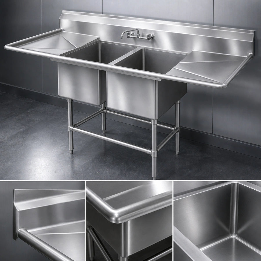 14-Gauge Stainless Steel Construction