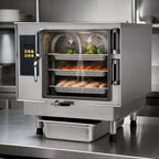Thumbnail image #2 for AccuTemp N31201D060 Connectionless Countertop Convection Steamer, Natural Gas, 3-Pan, Digital Controls
