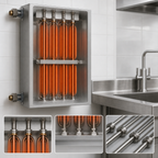 Thumbnail image #3 for Hubbell Water Heaters JTX054-6S Electric Tankless Booster Heater for Sanitizing Sinks, 54 kW, Wall Mounted, 240V, Digital Display, Stainless Steel