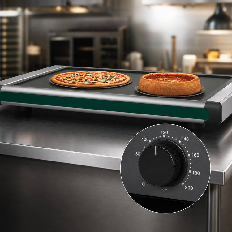 Product image #3 for Hatco Glo-Ray Designer Freestanding Heated Shelf, 42.25-Inch, 2 Full-Size Pan Capacity