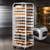 Thumbnail image #3 for Adamatic/Revent Roll-In Oven Rack, A-Style Lift, Single End Load, 20-Pan Capacity