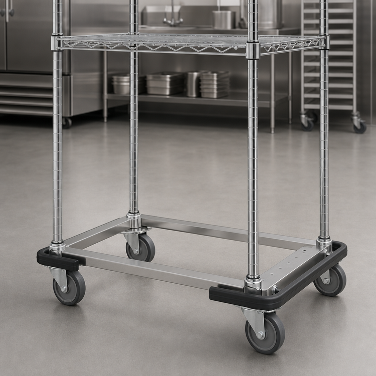 Product image #3 for Metro Made-to-Order 72-Inch x 24-Inch Stainless Steel Truck Dolly Frame with Wraparound Bumper