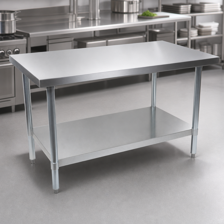 Product image #3 for John Boos Stallion Economy 72-Inch x 30-Inch Stainless Steel Work Table with Undershelf