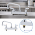 Thumbnail image #3 for T&S Brass B-1120 8-Inch Centers Deck-Mount Workboard Faucet with 6-Inch Swing Nozzle
