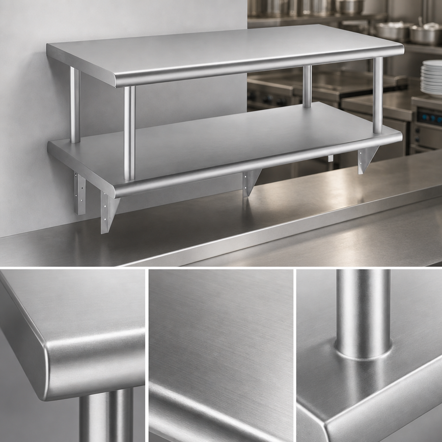 16-Gauge 304 Stainless Steel Construction