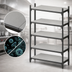 Thumbnail image #3 for Cambro Camshelving Basics Plus 18 x 36 5-Shelf Solid Shelf Kit, Brushed Graphite