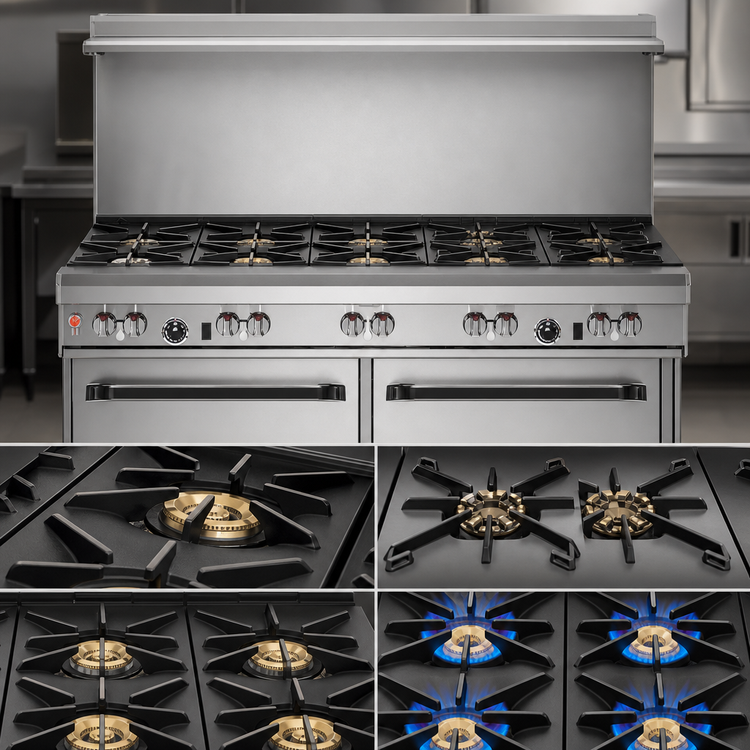 Product image #3 for Southbend Ultimate 60-Inch Gas Restaurant Range with Convection Oven and Cabinet Base