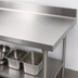 Thumbnail image #3 for BK Resources 48-Inch x 24-Inch 16-Gauge Stainless Steel Work Table with 5-Inch Riser and Adjustable Undershelf