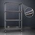 Thumbnail image #3 for Valu-Master 4-Tier QuadTruss Wire Shelving Starter Unit, 48 x 24 x 74 Inches, Pewter Gray Epoxy