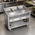 Thumbnail image #3 for Thurmaduke TEHF-46PG Mobile Hot Food Unit with 3 Sealed Wells, Paint Grip Steel Body