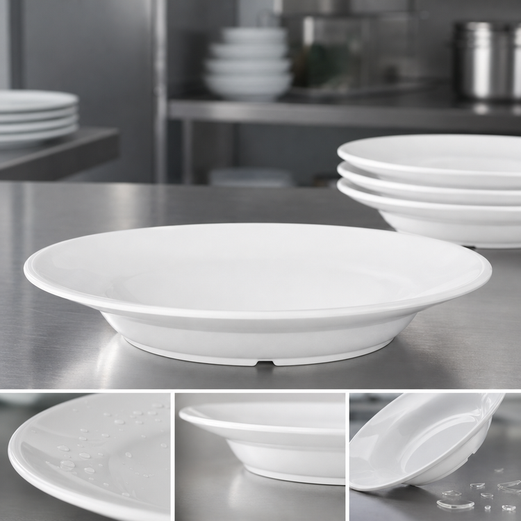 Product image #4 for Carlisle Polycarbonate Soup Bowl, 12 oz, 9-Inch, White