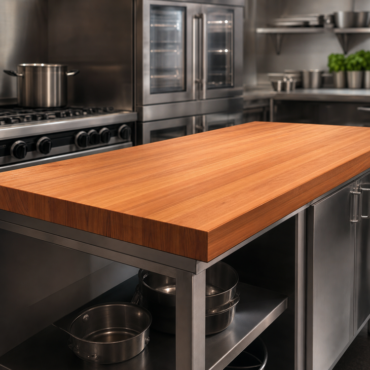 Product image #3 for Boos Block 120-Inch x 30-Inch American Cherry Edge-Grain Kitchen Countertop with Varnique Finish