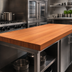 Thumbnail image #3 for Boos Block 120-Inch x 30-Inch American Cherry Edge-Grain Kitchen Countertop with Varnique Finish