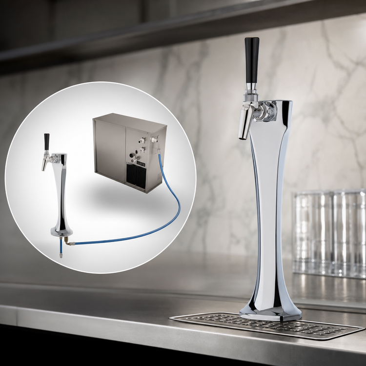Product image #3 for Perlick Cobra Century System Countertop Glycol-Cooled Draft Beer Tower, 1 Faucet