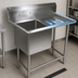 Thumbnail image #3 for John Boos Pro-Bowl Freestanding 1-Compartment Sink with Right Drainboard, 54-3/16