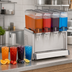 Thumbnail image #3 for Crathco Simplicity Bubbler Mini-Quad 4-Flavor Pre-Mix Cold Beverage Dispenser, 4 x 2.4-Gallon Bowls, 120V Agitator