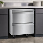 Thumbnail image #3 for Delfield D4527NP 27-Inch One-Section Two-Drawer Undercounter Freezer Base, Self-Contained Rear-Mounted Refrigeration, Stainless Steel
