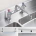 Thumbnail image #3 for OptiFlow Heavy Duty Deck Mount Manual Faucet with 18-Inch Double-Jointed Swing Spout
