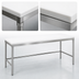 Thumbnail image #3 for Advance Tabco Poly-Vance 84 Inch x 24 Inch Poly-Top Work Table with Stainless Steel Base