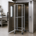 Thumbnail image #3 for Dinex Roll-In Aluminum Angle Rack, 18 Pan Capacity, End Load