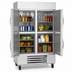 Thumbnail image #3 for Beverage Air Horizon Series 2-Section Reach-In Refrigerator with 4 Solid Half Doors