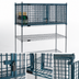 Thumbnail image #3 for EagleGard 48-Inch W x 18-Inch D Security Enclosure Kit for Wire Shelving with Hinged Doors, Blue-Green Hybrid Epoxy Finish