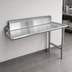 Thumbnail image #3 for Omcan 26-Inch Right-Side Straight Clean Dish Table, 18-Gauge 304 Stainless Steel