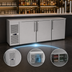 Thumbnail image #3 for Krowne LS84 84-Inch Three-Door Refrigerated Low-Profile Back Bar Storage Cabinet