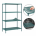 Thumbnail image #3 for Metro Super Erecta Pro Louvered Polymer Shelving Starter Unit, 18 x 60 x 63 Inches, 4 Shelves