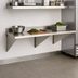Thumbnail image #3 for Eagle Group Wall-Mount 14-Gauge 304 Stainless Steel Work Table with Box Marine Edge and 4-1/2 Inch Backsplash, 72 x 30 Inches