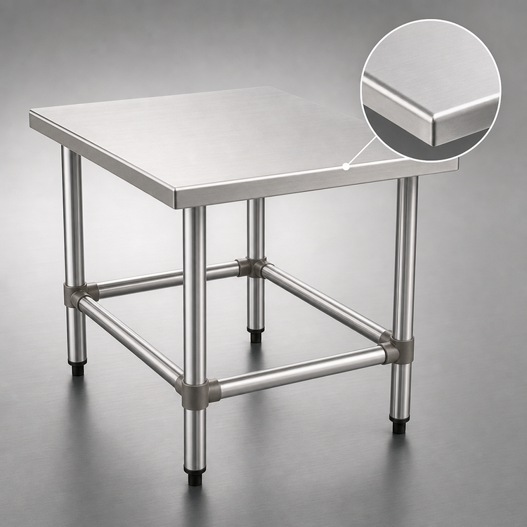 Product image #3 for Eagle Group 24 x 24 x 24 Inch Stationary Mixer Stand with Stainless Steel Top, 600 lb Capacity