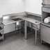 Thumbnail image #3 for Eagle Group Corner Soiled Dishtable, 120-Inch x 60-Inch, Right-to-Left, 16/430 Stainless Steel