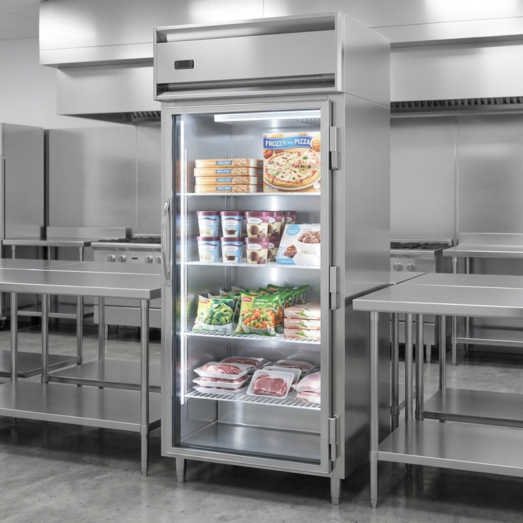 Product image #2 for Continental Refrigerator Designer Line D1FXNGD 1-Section Extra-Wide Display Reach-In Freezer