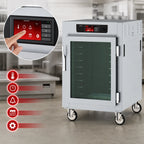 Thumbnail image #3 for Metro C5 C585-SFC-U Heated Holding Cabinet, Half-Height Mobile, Clear Glass Doors, Touchscreen Controls, 8 Sheet Pan/16 Hotel Pan Capacity