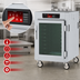 Thumbnail image #3 for Metro C5 8 Series 1/2-Height Controlled Temperature Heated Holding Cabinet with Tempered Double-Pane Glass Doors and Universal Wire Slides