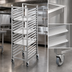 Thumbnail image #3 for Channel Stainless Steel End-Load Bun Pan Rack with Casters, 27-Pan Capacity, 20.5 x 26 x 64 Inches