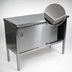 Thumbnail image #3 for John Boos Enclosed Work Table with Cabinet Base and Sliding Doors, 96 x 24 Inches, 14-Gauge 300 Series Stainless Steel Top