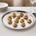 Thumbnail image #3 for American Metalcraft 18-Inch Round Hammered Stainless Steel Serving Tray