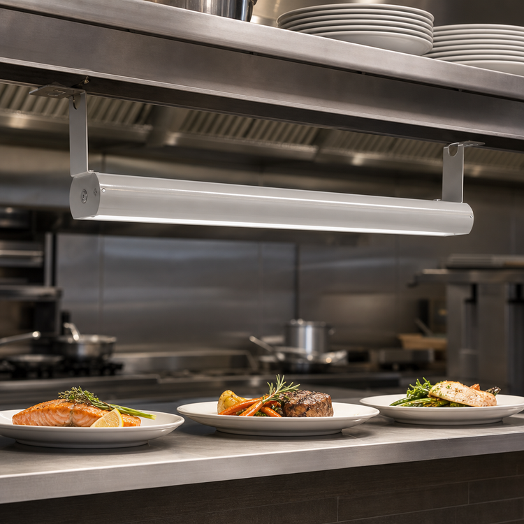 Product image #3 for Vollrath Low Profile Unlighted 42-Inch Strip Heat Lamp with Remote Toggle Switch