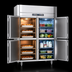 Thumbnail image #4 for Victory UltraSpec Extra Wide Dual-Temp Reach-In Warming Cabinet/Refrigerator, 2-Section, 4 Half-Height Doors, Stainless Steel
