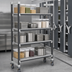 Thumbnail image #3 for Cambro Camshelving Elements XTRA High Density Mobile Starter Unit, 18-Inch x 48-Inch x 70-1/4-Inch, 4 Vented Shelves, Speckled Gray