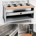 Thumbnail image #3 for La Rosa 30-Inch x 32-Inch Gas Wet-Only Hot Food Table with (2) 12-Inch x 20-Inch Openings