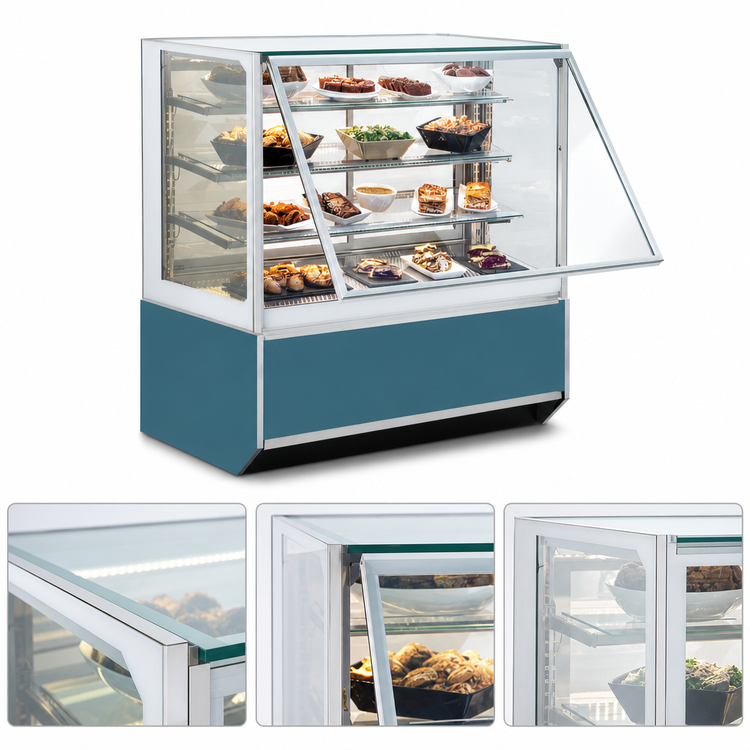 Product image #4 for Federal Industries Italian Glass Series Floor-Standing Heated Food Display Case, 36 Inches Wide