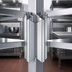 Thumbnail image #3 for Eagle Group Back-To-Back Stainless Steel Cantilevered Shelving Uprights, 84 Inch Floor-to-Ceiling Mount